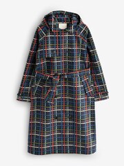 Seasalt Cornwall Blue Petite Penweathers Waterproof Trench Coat - Image 4 of 6