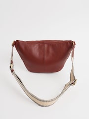Seasalt Cornwall Brown Wyllow Cross-Body Leather Bag - Image 3 of 4