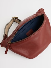 Seasalt Cornwall Brown Wyllow Cross-Body Leather Bag - Image 4 of 4