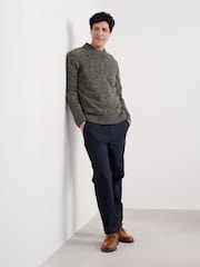 Seasalt Cornwall Green Mens Neot Knitted Cotton Jumper - Image 1 of 6