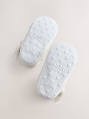 White Shimmer Butterfly Mary Jane Baby Shoes (0-18mths) - Image 5 of 6