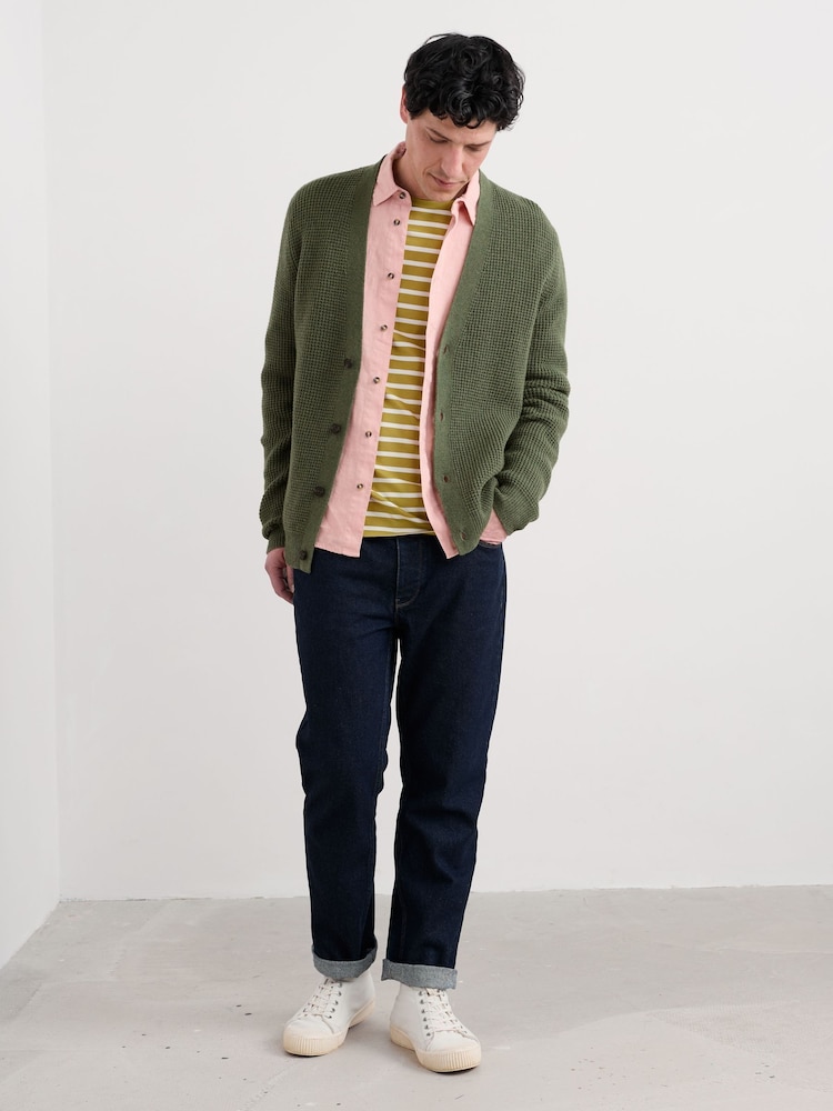 Seasalt Cornwall Green Mens Scotts Quay Cardigan - Image 1 of 5