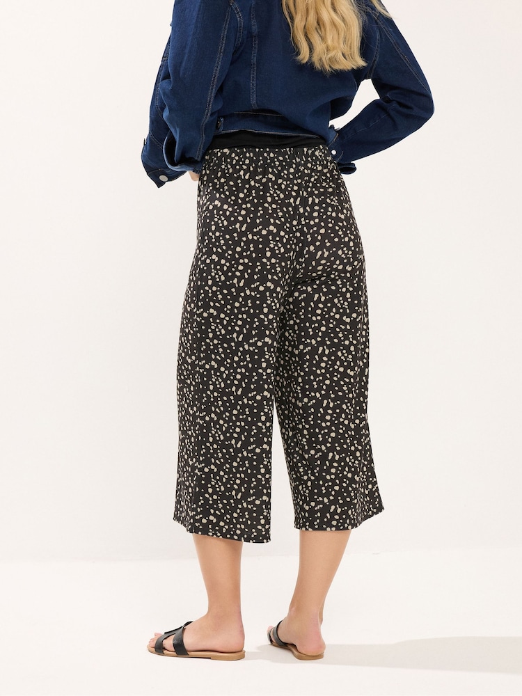 M&Co Black Petite Wide Leg Culottes - Image 2 of 4