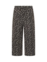 M&Co Black Petite Wide Leg Culottes - Image 4 of 4