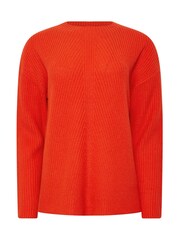 M&Co Orange Funnel Neck Stitch Jumper - Image 5 of 5