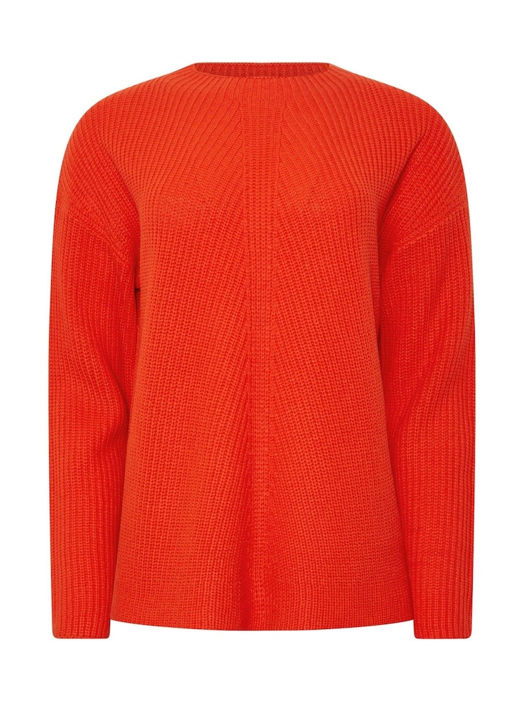 M&Co Orange Funnel Neck Stitch Jumper - Image 5 of 5