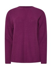 M&Co Purple Funnel Neck Stitch Jumper - Image 5 of 5