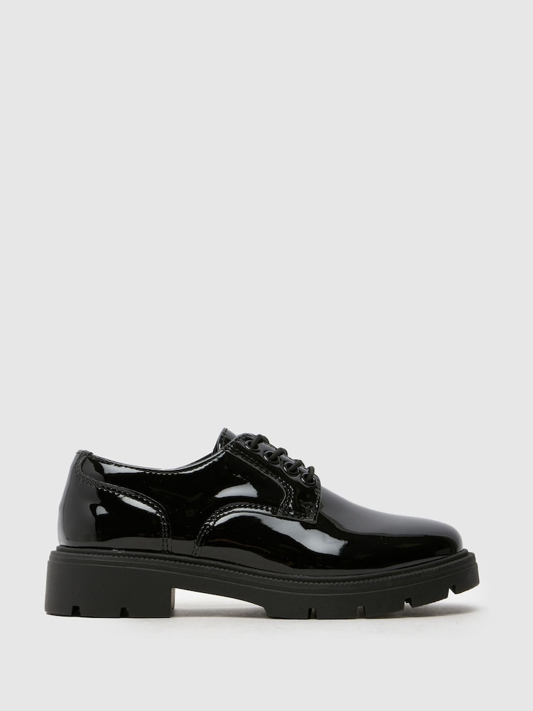 Schuh BTS Leslie Lace-Up Black Shoes - Image 1 of 4