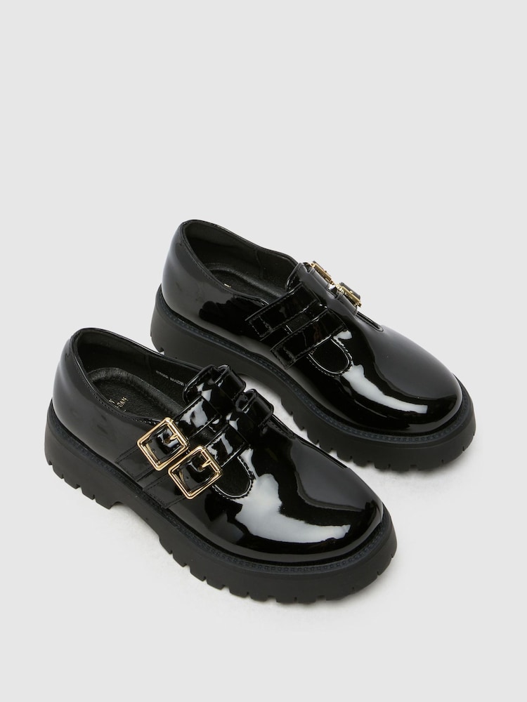 Schuh BTS Leslie Lace-Up Black Shoes - Image 4 of 4