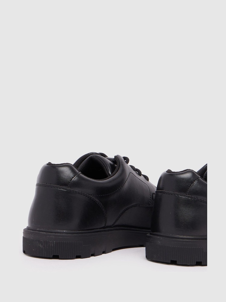 Schuh BTS Rebel Lace-Up Black Shoes - Image 4 of 4