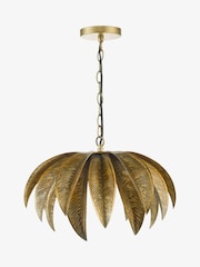 Dar Lighting Antique Gold Cara Pendant Light - Image 2 of 5