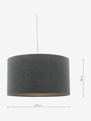 Dar Lighting Grey Akavia Shade - Image 4 of 7