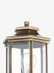 Dar Lighting Aged Brass Glass Ladbroke Wall Light - Image 4 of 6
