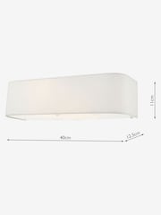 Dar Lighting Ivory Ronda 2lt Wall Light - Image 3 of 6
