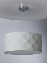 Dar Lighting White Aisha Easy Fit Pendant - Image 2 of 5