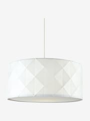 Dar Lighting White Aisha Easy Fit Pendant - Image 3 of 5