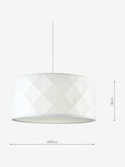 Dar Lighting White Aisha Easy Fit Pendant - Image 4 of 5