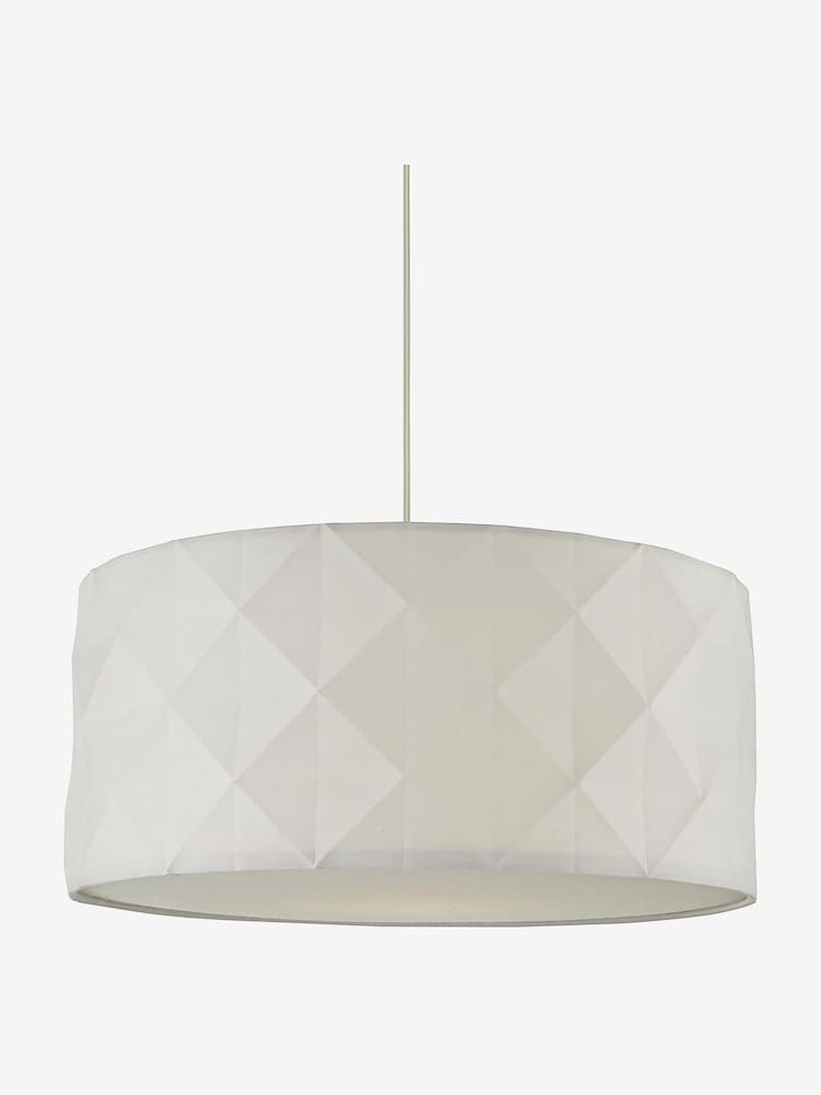 Dar Lighting White Aisha Easy Fit Pendant - Image 5 of 5
