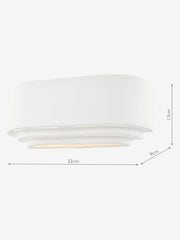 Dar Lighting White Lando Wall Washer - Image 3 of 5