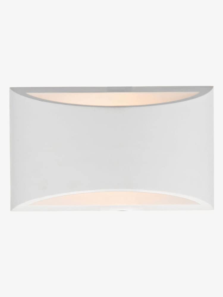 Dar Lighting Paintable Plaster Hove Wall Washer - Image 2 of 4