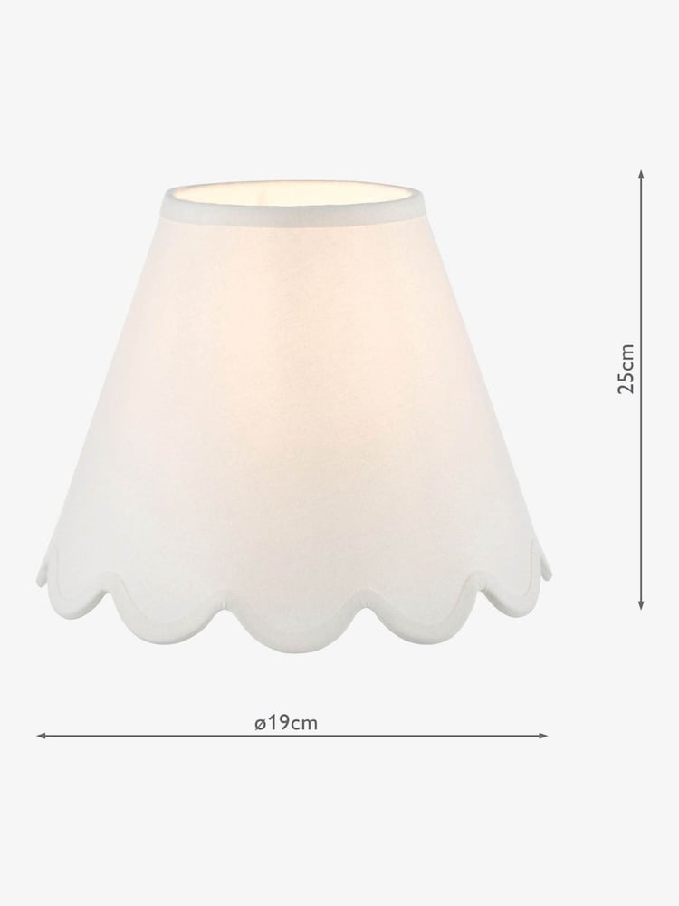 Dar Lighting Ivory Nerita Shade - Image 3 of 3 Dar Lighting Ivory Nerita Shade - Image 3 of 3