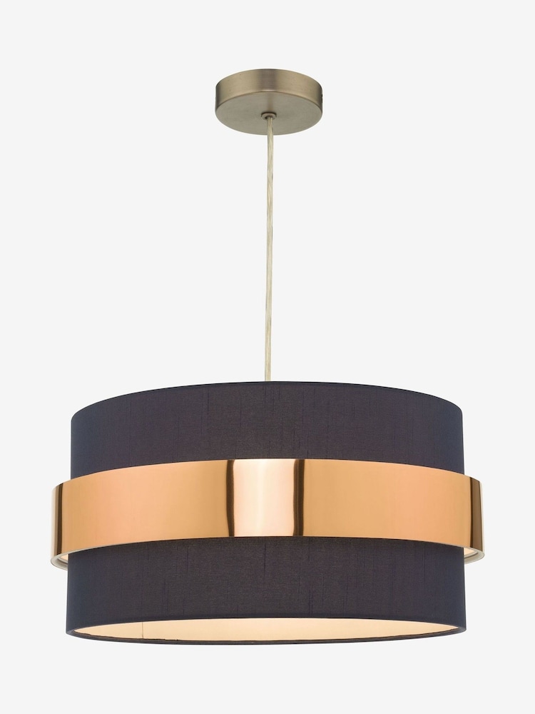 Dar Lighting Blue Easy Fit Oki Pendant Light - Image 2 of 4 Dar Lighting Blue Easy Fit Oki Pendant Light - Image 2 of 4