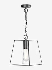 Dar Lighting Matt Black  Glass Brooks Small Pendant - Image 3 of 5