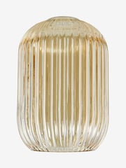 Dar Lighting Champagne Ribbed Glass Easy Fit Sawyer Pendant Light - Image 3 of 4