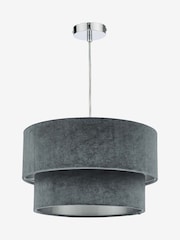 Dar Lighting Grey Easy Fit Suvan Pendant Light - Image 3 of 6