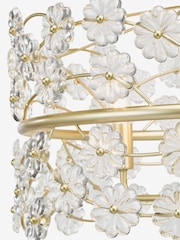 Dar Lighting Satin Gold Glass Fonda 3lt Pendant Light - Image 4 of 6