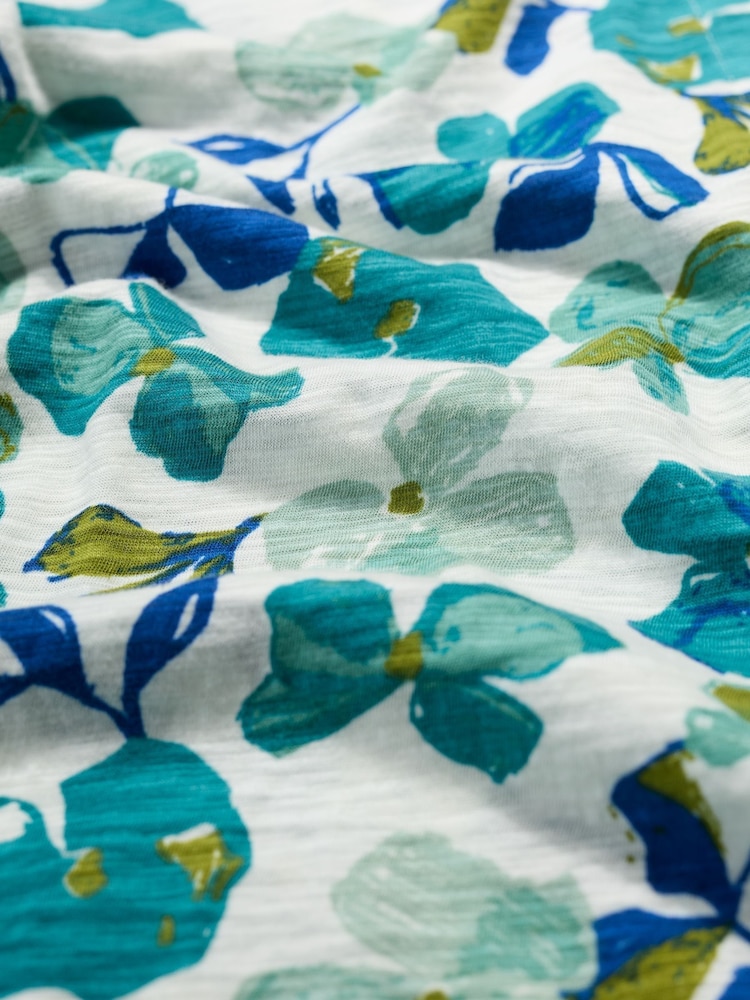 Seasalt Cornwall Blue Studio Glass 3/4 Sleeve Top - Image 5 of 5 Seasalt Cornwall Blue Studio Glass 3/4 Sleeve Top - Image 5 of 5