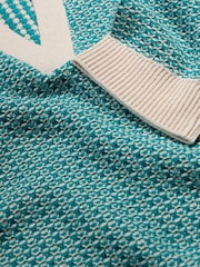 Seasalt Cornwall Blue Reed Bunting Knitted Top in Cotton - Image 5 of 5