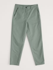 Seasalt Cornwall Green Mor Path Cotton Tapered Trousers - Image 4 of 5
