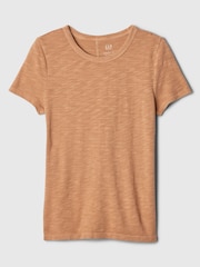 Gap Brown Cotton Short Sleeve Crew Neck T-Shirt - Image 5 of 5