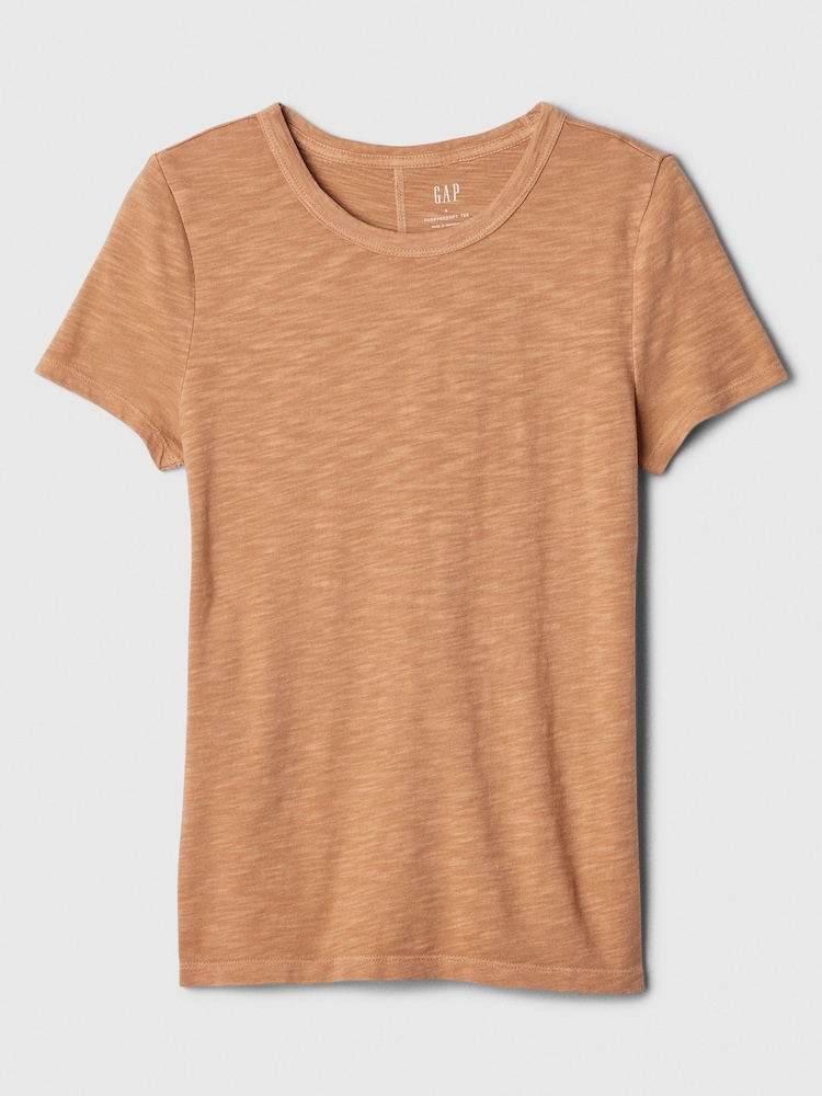Gap Brown Cotton Short Sleeve Crew Neck T-Shirt - Image 5 of 5
