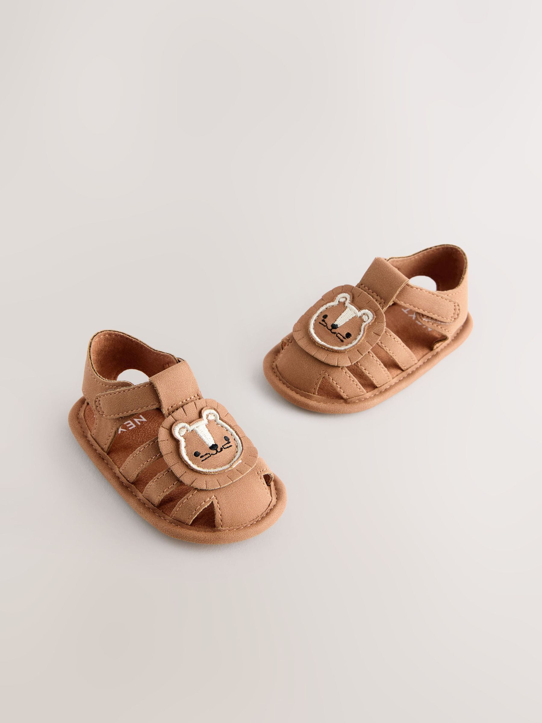 Buy Tan Brown Lion Baby Fisherman Sandals (0-2mths) from Next USA