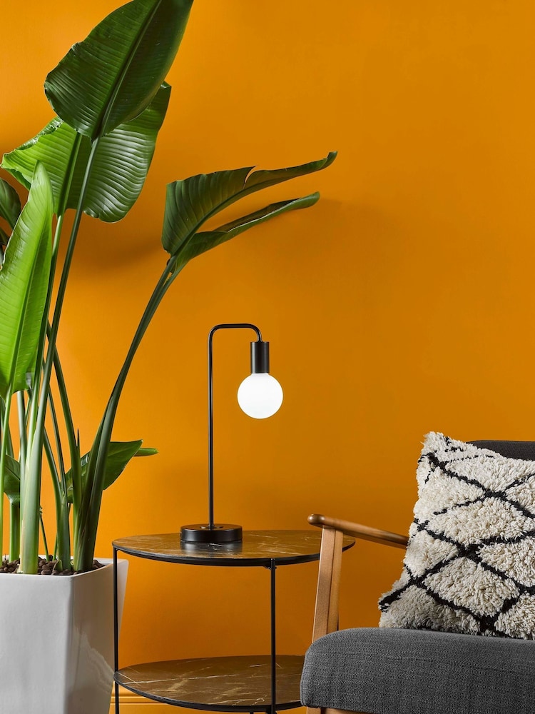 Dar Lighting Matt Black Dena Table Lamp - Image 1 of 8