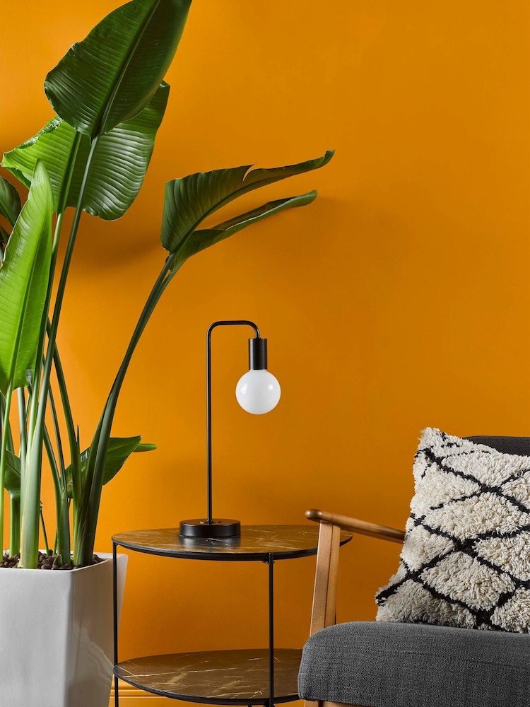 Dar Lighting Matt Black Dena Table Lamp - Image 2 of 8
