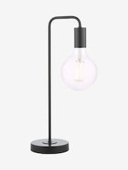Dar Lighting Matt Black Dena Table Lamp - Image 5 of 8