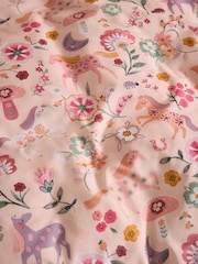 2 Pack Pink Horses Duvet Cover and Pillowcase Set - Image 6 of 7