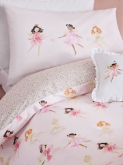 2 Pack Pink Ballerina Duvet Cover and Pillowcase Set - Image 5 of 9