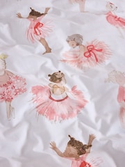 2 Pack Pink Ballerina Duvet Cover and Pillowcase Set - Image 8 of 9