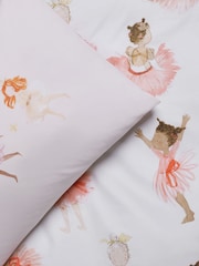 2 Pack Pink Ballerina Duvet Cover and Pillowcase Set - Image 9 of 9