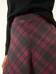 Roman Red Panelled Check Midi Skirt - Image 5 of 5
