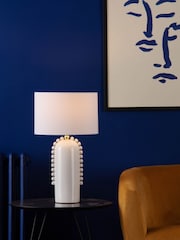 Dar Lighting White Polished Gold Dolce Table Lamp - Image 1 of 6