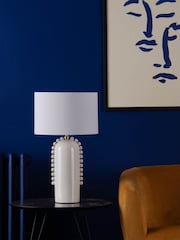 Dar Lighting White Polished Gold Dolce Table Lamp - Image 2 of 6