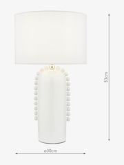 Dar Lighting White Polished Gold Dolce Table Lamp - Image 6 of 6