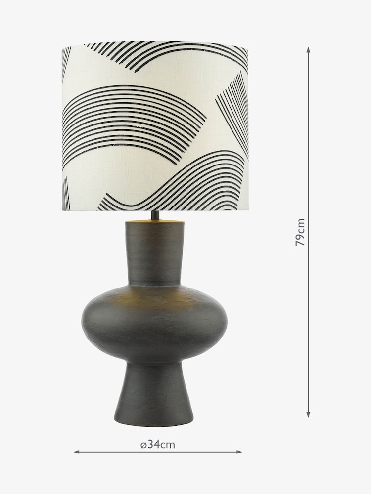 Dar Lighting Black Miho Table Lamp - Image 6 of 6 Dar Lighting Black Miho Table Lamp - Image 6 of 6