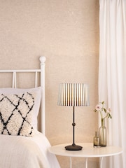 Dar Lighting Matt Black Sonia Table Lamp - Image 1 of 7