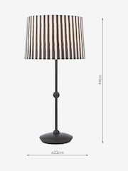 Dar Lighting Matt Black Sonia Table Lamp - Image 4 of 7